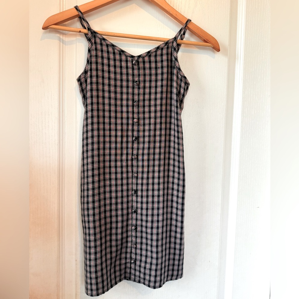 Abercrombie Girl Plaid Button-Down Dress Size 9/10